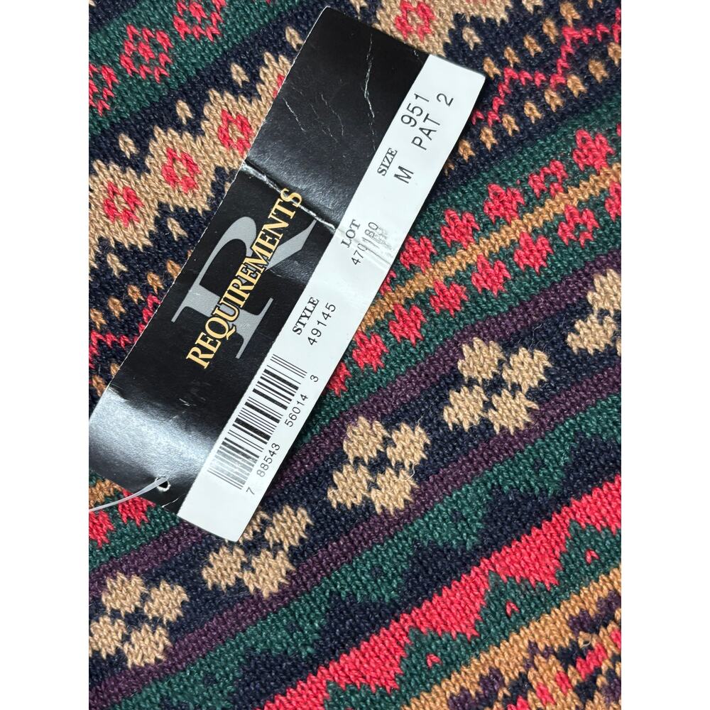 Vtg Requirements Geometric Knit Sweater Vest Size Womens Medium NWT - Picture 5 of 5